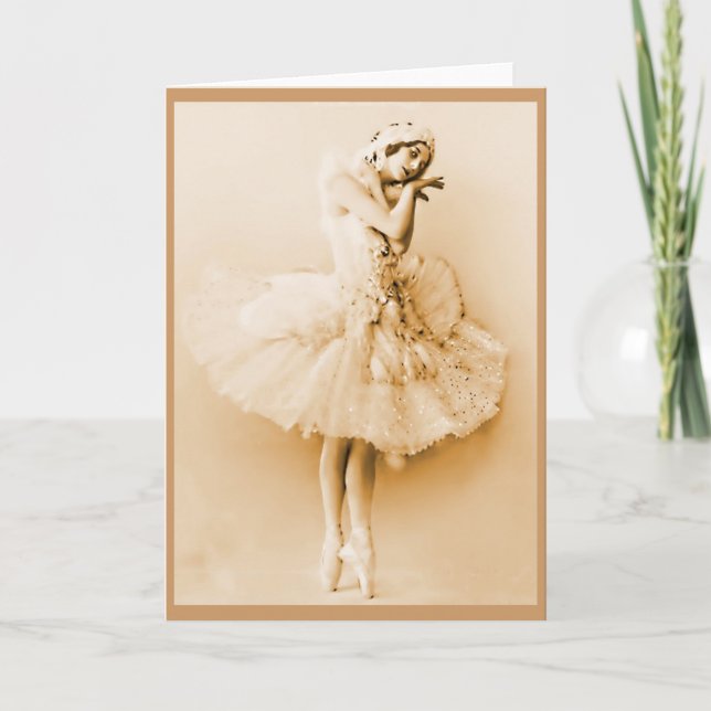 Carte Anna Pavlova_Le cygne mourant (Devant)