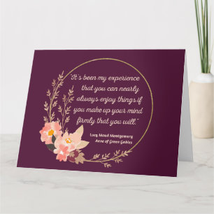 Carte Anne Of Green Gables Citation I - Style mignon