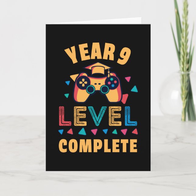 Carte Année 9 Niveau Complet Jeux scolaires Cadeau pour  (Devant)