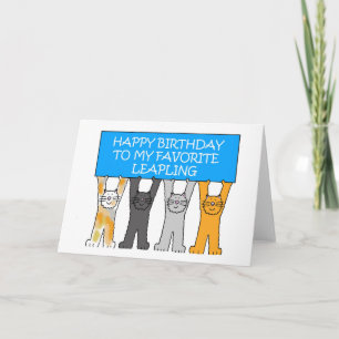 Carte Année bissextile Anniversaire américain