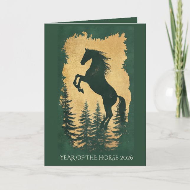 Carte Année du Cheval 2026 (Devant)