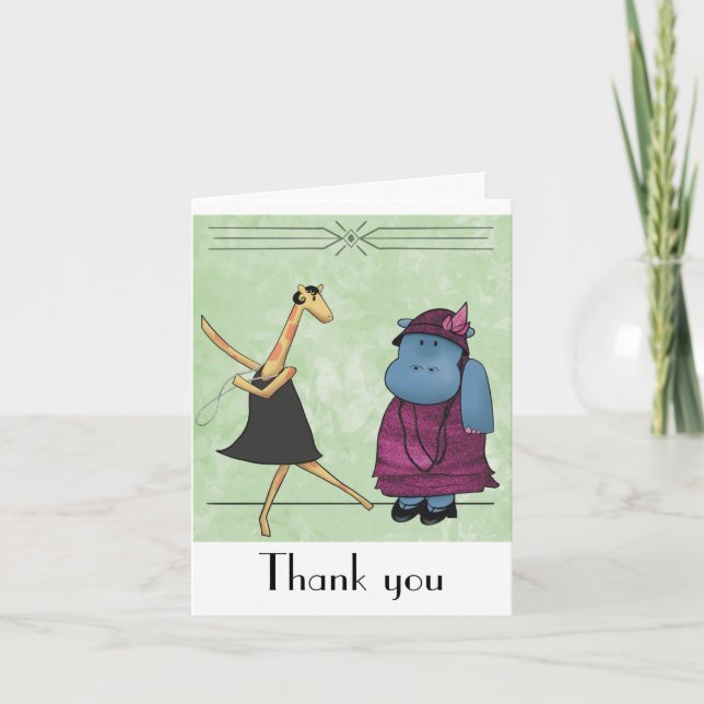 Carte Années folles Merci (Devant)