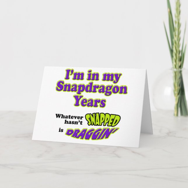 Carte AnnéesSnapdragon (Devant)