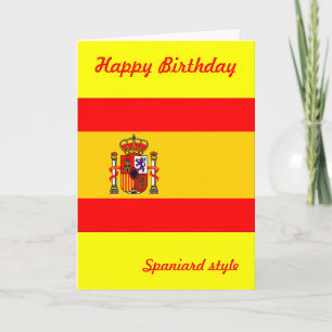 Carte Annianniversaire d'Espagne