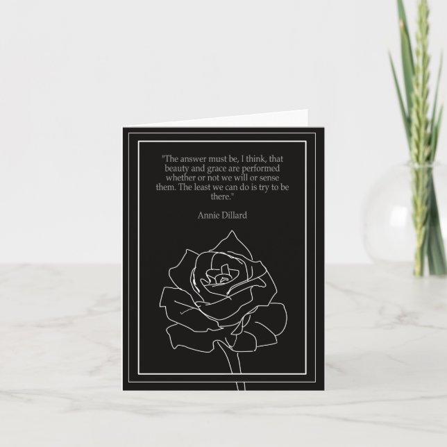 Carte Annie Dillard de citation (Devant)