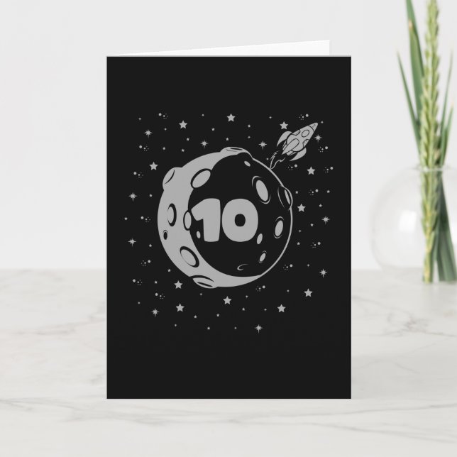 Carte ANNIVERSAIRE 10 10e anniversaire garçon 10 ans (Devant)