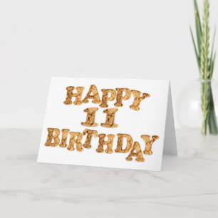 Carte anniversaire 11e pour un amoureux des cookie