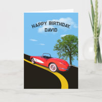 Anniversaire 1960 Corvette rouge et blanche