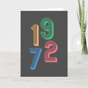 Carte Anniversaire - 1972 - 50e anniversaire