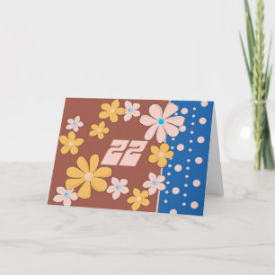 Carte Anniversaire 22 ans