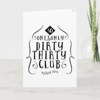 Carte Anniversaire 30 30 années 30 sales