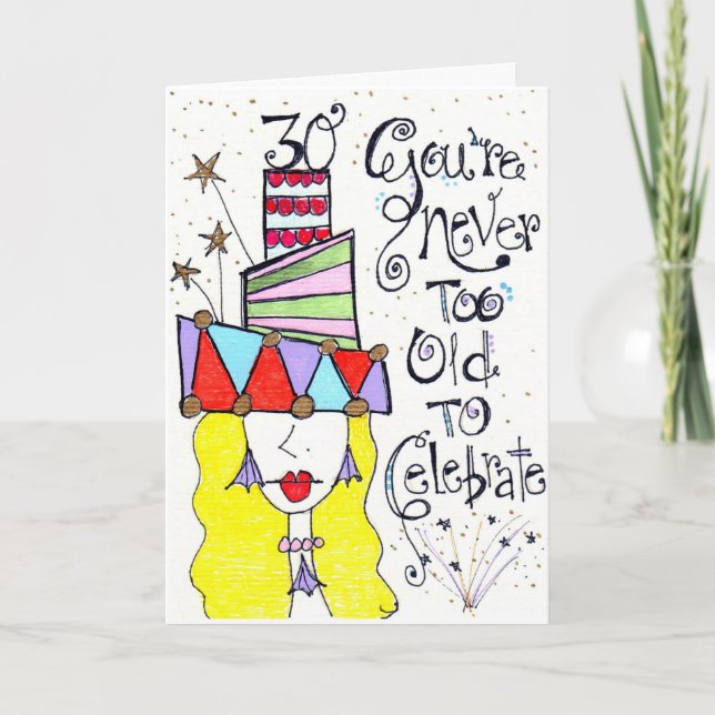 Carte Anniversaire 30 ans (Devant)