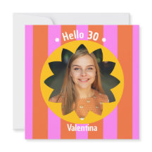 anniversaire 30 ans photo colorée rose jaune tenda