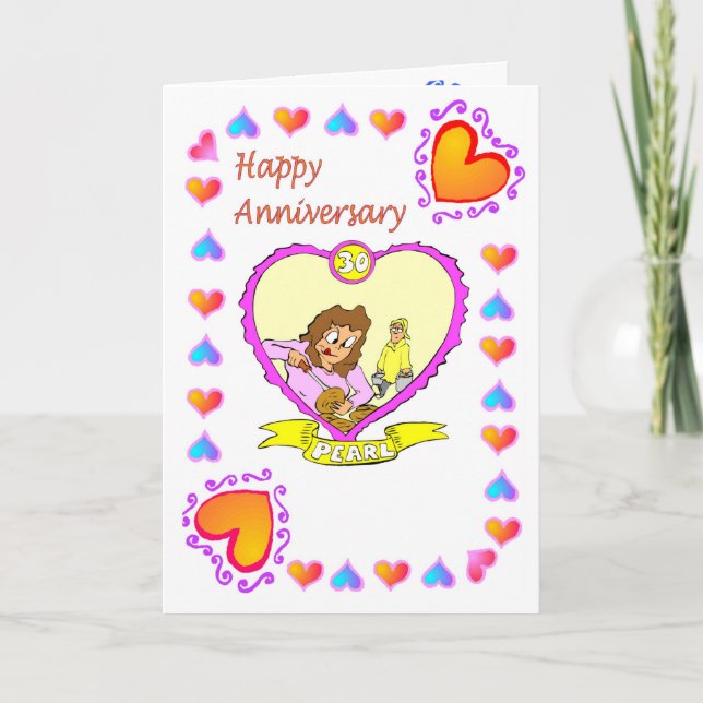 Carte Anniversaire - 30e Perle (Devant)
