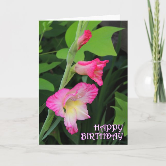 Carte Anniversaire 3 de Gladiola (Devant)