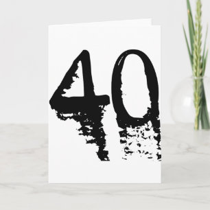 Carte Anniversaire 40 ans