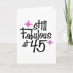 Carte Anniversaire 45 ans