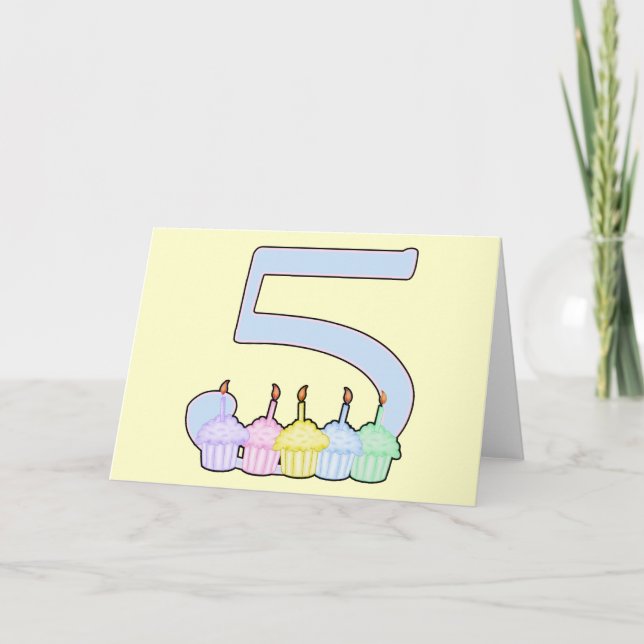 Carte Anniversaire 5 ans (Devant)
