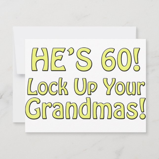 Carte Anniversaire 60 ans (Devant)