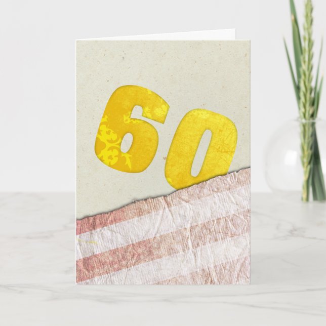 Carte Anniversaire 60 ans (Devant)