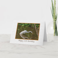 Anniversaire, 65e, Great Egret Fishing à la rivièr
