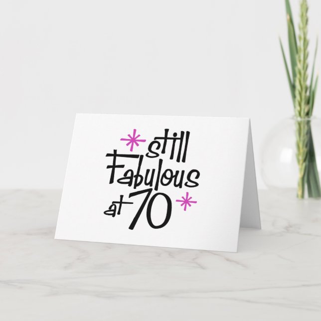 Carte Anniversaire 70 ans (Devant)
