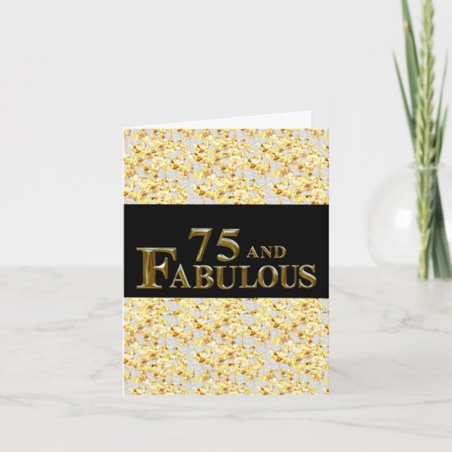 Carte Anniversaire 75 ans (Devant)