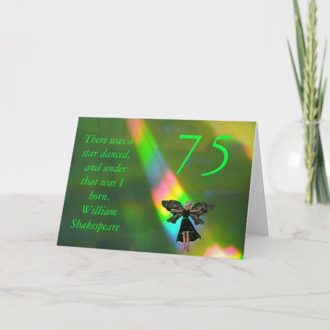 Carte Anniversaire 75 ans (Devant)