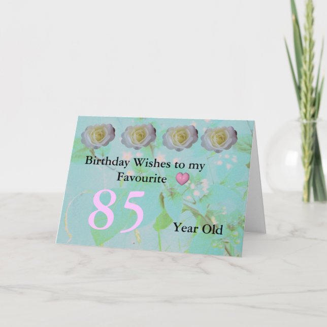 Carte Anniversaire 85 ans (Devant)