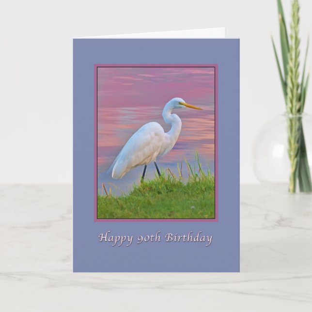 Carte Anniversaire, 90e, Grand Aiguille se promener au l (Devant)