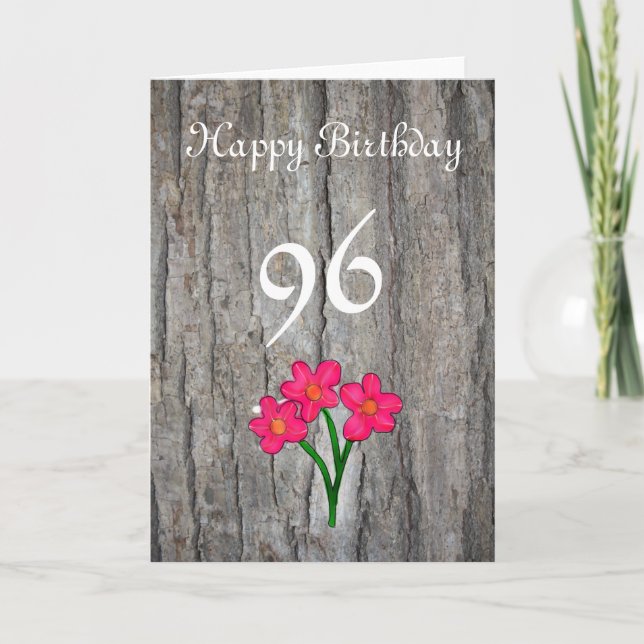 Carte Anniversaire 96 ans (Devant)