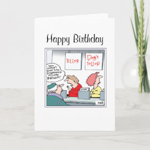 Carte Anniversaire à la Banque