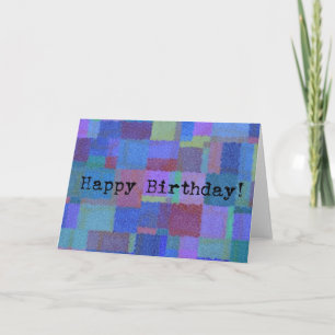 Carte Anniversaire Abstrait