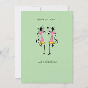 Carte Anniversaire Abstrait, Art Africain