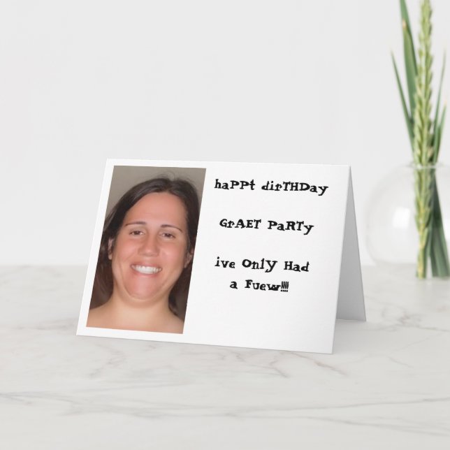 Carte Anniversaire adulte (Devant)