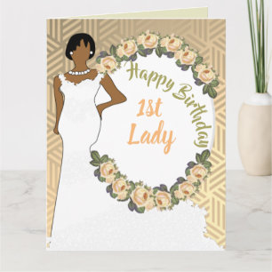 Carte Anniversaire afro-américain de la 1ère dame