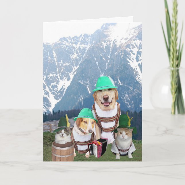 Carte Anniversaire allemand personnalisable pour (Devant)