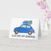 Anniversaire allemand Retro Fiat 500