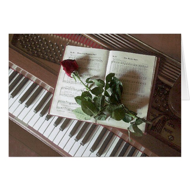 Carte Anniversaire/Amour (Devant horizontal)