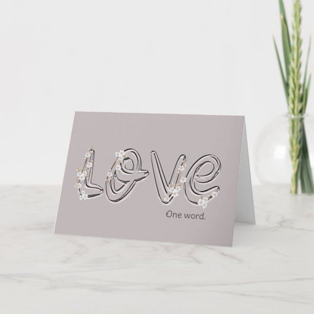 Carte Anniversaire Amour Fleur d'Amande Texte (Devant)