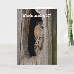 Carte Anniversaire amoureux du hibou modifiable
