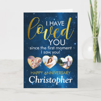 Carte Anniversaire Amoureux Mari Photo Collage Coeur