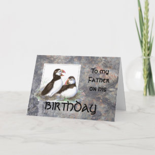 Carte Anniversaire amusant Père, Papa, Mignons Oiseaux d