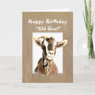 Carte Anniversaire amusant sur la colline Ancien Humour 