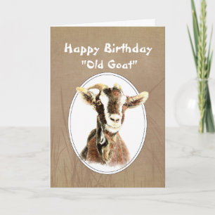Carte Anniversaire amusant sur la colline Ancien Humour 