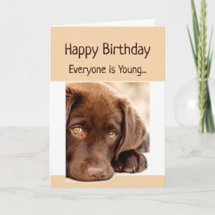 Carte Anniversaire amusant Vieillesse au-dessus de la co