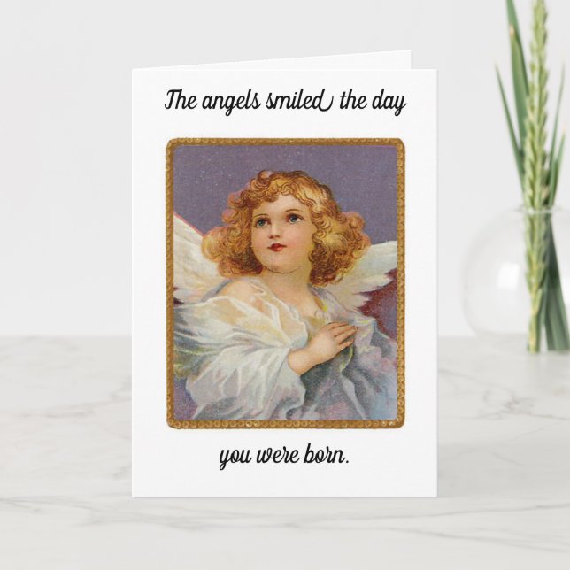 Carte Anniversaire Angels Smiled Greeting Card (Devant)