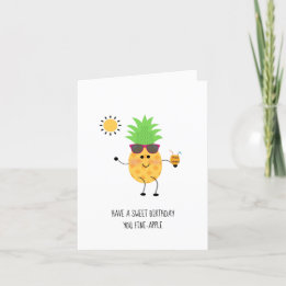 Carte Anniversaire Anniversaire Ananas - Carte Pla