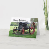 Anniversaire antique de tracteur