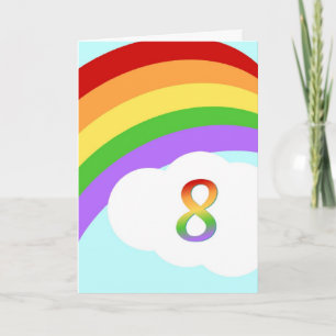Carte Anniversaire Arc En Arc Pour 8 Ans